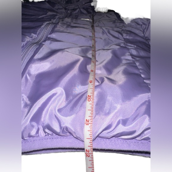 Eddie Bauer Girls Reversible Lavender Hombre Puffer Jacket size M (8-9) - Picture 7 of 8